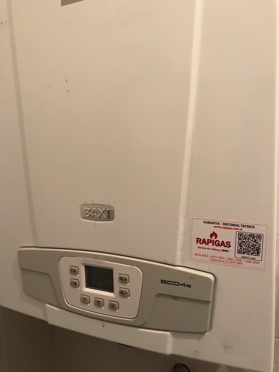 Caldera BAXI Eco 4S instalada