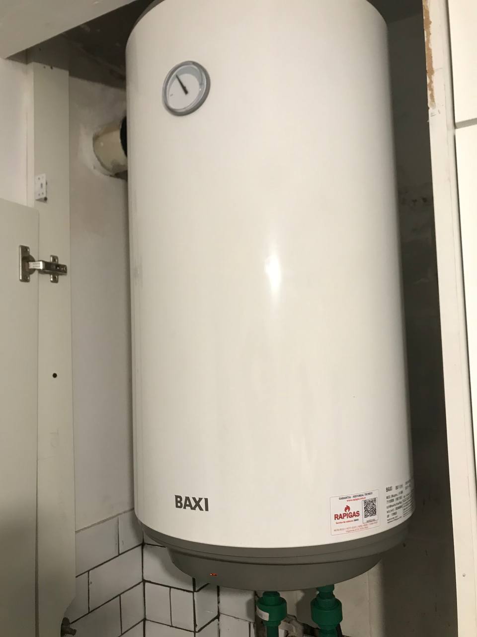 Termotanque Eléctrico Baxi 50 Litros Carga Inferior - imagen 1