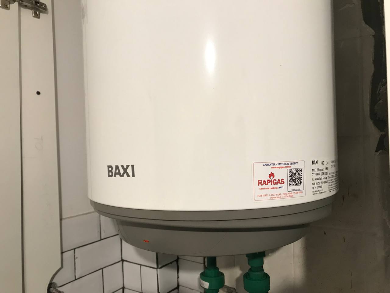 Termotanque Eléctrico Baxi 50 Litros Carga Inferior - imagen 3